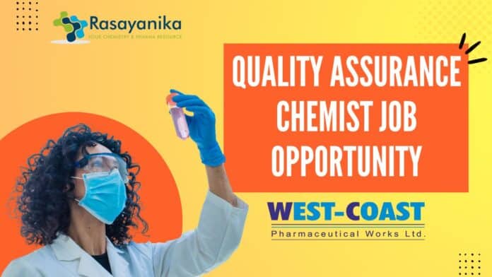 Quality Assurance Chemist Job Opportunity