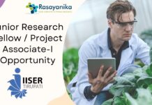 Junior Research Fellow / Project Associate-I Opportunity