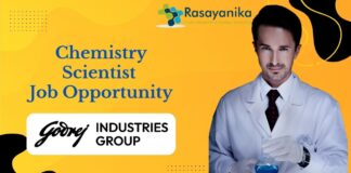 Chemistry Scientist Job Opportunity