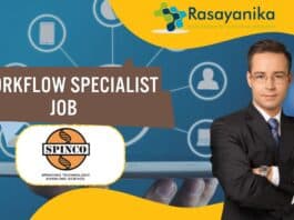  Workflow Specialist Job role at Spinco, Biotech –