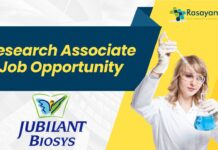 Jubilant Biosys Analytical Chemistry Research Associate - Apply Now!