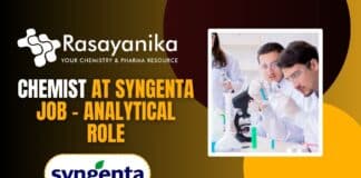 Chemist at Syngenta Job - Analytical Role