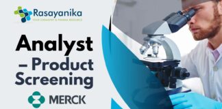 Merck Analyst Job For MSc Chemistry - Apply Online