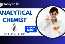 Analytical Chemist Job Position for HPLC & AAS at Different Hair Pvt. Ltd