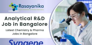 Analytical R&D Job at Syngene International Apply Now