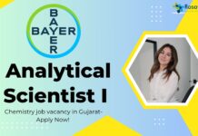 _Analytical Scientist I at Bayer, Chemistry job vacancy in Gujarat- Apply Now! 