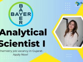 _Analytical Scientist I at Bayer, Chemistry job vacancy in Gujarat- Apply Now! 