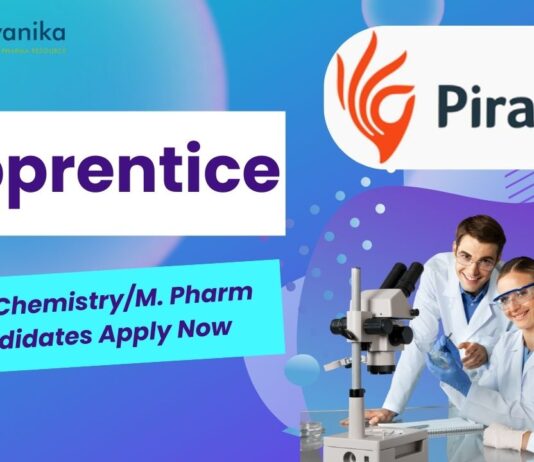 _Apprentice - Piramal Group ,M.Sc. ChemistryM. Pharm Candidates Apply Now