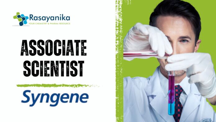 Associate Scientist Job at Syngene – BPH (Formulation)! Pharma Apply 