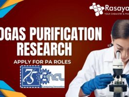 Biogas Purification Research CSIR NCL Apply for PA Roles