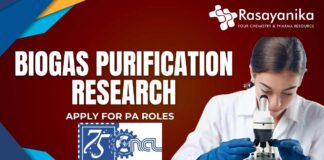 Biogas Purification Research CSIR NCL Apply for PA Roles