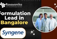 Formulation Lead at Syngene - in Bangalore.