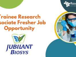 Trainee Research Associate Fresher Job Opportunity