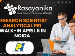 Research Scientist Analytical PRI