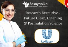 Research Executive - Future Clean - Formulation Science, Unilever