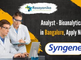 Analyst - Bioanalytical at Syngene