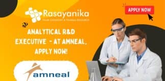 Analytical R&D Executive - at Amneal