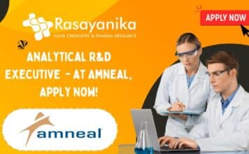 Executive Role in Analytical R&D at Amneal – Pharma Eligible Analytical R&D Executive - at Amneal