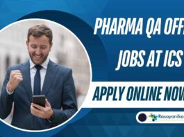Pharma QA Officer Jobs at ICS