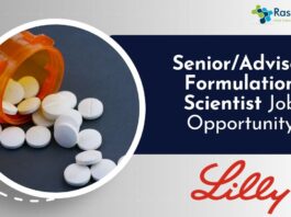 Senior/Advisor Formulation Scientist Job Opportunity