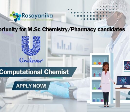 Unilever Computational Chemist job opportunity