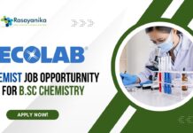 Ecolab Chemist Job