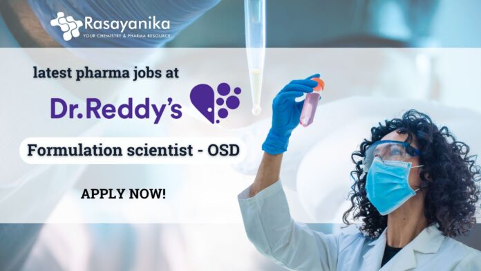 Latest Pharma jobs at Dr. Reddy’s