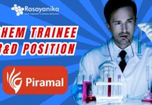 Chem Trainee R&D Position
