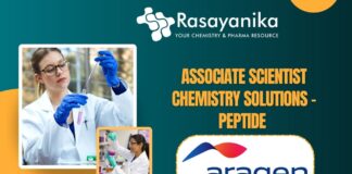 Associate Scientist Chemistry Solutions - Peptide at at Aragen
