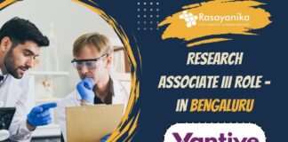 Research Associate III Role - at Vantive