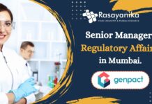 Senior Manager-Regulatory Affairs