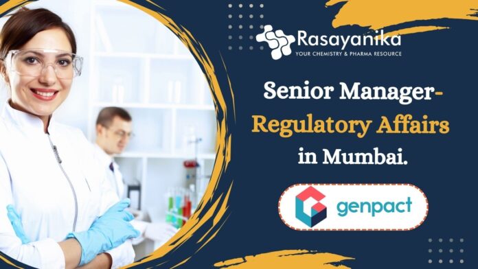 Senior Manager-Regulatory Affairs