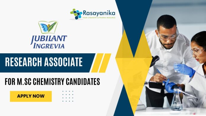 Jubilant Research Associate jobs
