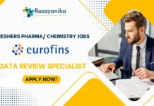 Freshers Pharma/ Chemistry Jobs