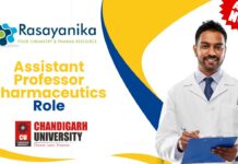 Assistant Professor Pharmaceutics Role