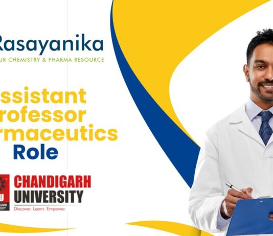 Assistant Professor Pharmaceutics Role