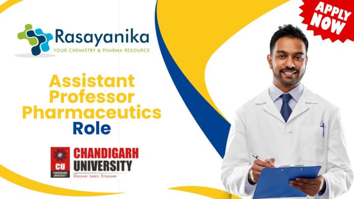 Assistant Professor Pharmaceutics Role