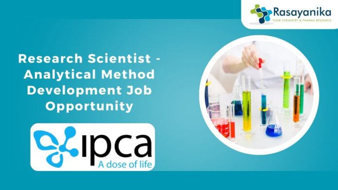 Research Scientist - Analytical Method Development Job Opportunity