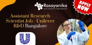 Assistant Research Scientist Job - Unilever R&D Bangalore