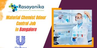 Material Chemist Odour Control - at Unilever in Bangalore