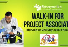 CSIR-CDRI Lucknow Chemistry Jobs 2025 Walk-in for Project Associate Posts on 2nd May