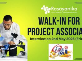 CSIR-CDRI Lucknow Chemistry Jobs 2025 Walk-in for Project Associate Posts on 2nd May