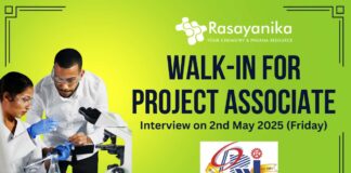 CSIR-CDRI Lucknow Chemistry Jobs 2025 Walk-in for Project Associate Posts on 2nd May