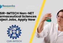 Non-NET Pharmaceutical Sciences Project Jobs at CSIR-IMTECH, Apply Now