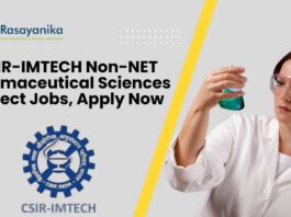 Non-NET Pharmaceutical Sciences Project Jobs at CSIR-IMTECH, Apply Now