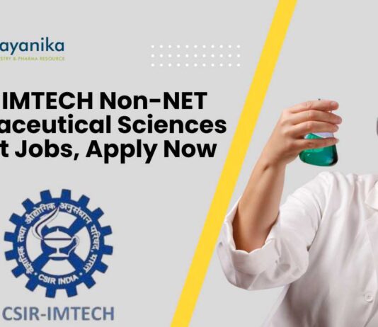 Non-NET Pharmaceutical Sciences Project Jobs at CSIR-IMTECH, Apply Now