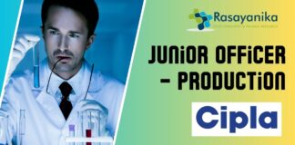 _Cipla Junior Officer – Production Job in Sikkim Apply Now