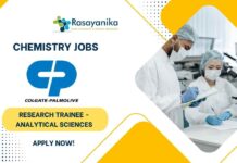 Colgate-Palmolive Chemistry Research Trainee