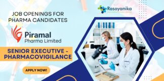 Piramal Executive Job Openings - Pharma Apply Online