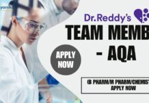 Dr. Reddy's Pharma & Chemistry Vacancy - Apply Now